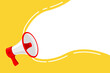 © mi-vector - Megaphone vector illustration. Concept of join us, job vacancy and announcement for website and promotion banners. Vector illustration in flat design