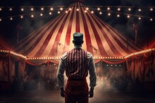 Circus Tent Arena Performer Man. Generate Ai