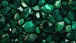 Emerald green gemstone background created using generative AI tools