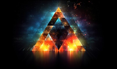 Poster - Distorted style modern background. Glowing design for graphic design - banner, poster, flyer, brochure, postcard.