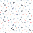 seamless pattern with musical notes