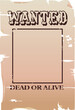 a vector wanted poster, type created for the poster.