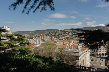 Wall Mural - City of Trieste in Italy on a sunny day