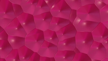 Poster - Animation of light geometric shapes pattern background. Motion of bright texture with color variation.