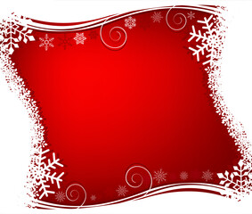 Sticker - Abstract background with snowflakes