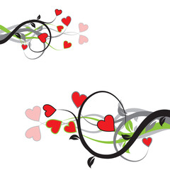 Wall Mural - Valentine background, vector illustration