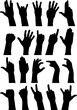© Designpics - Vector outlines of various hand gestures and signs