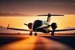 Affluent individuals opt for private air travel, indulging in the luxury of exclusive jet accommodations for their transportation needs. Ai generated.