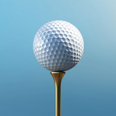 Golf Ball on a Golden Tee