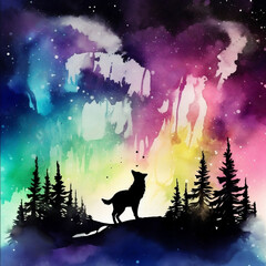  Wolf Silouette