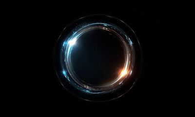 Wall Mural - glow swirl light effect. circular lens flare. abstract rotational lines on transparent background
