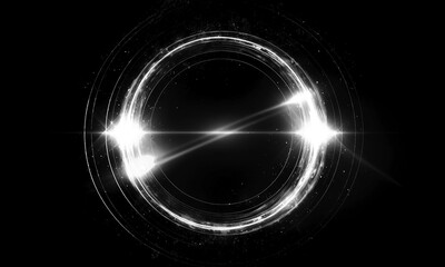 Wall Mural - glow swirl light effect. circular lens flare. abstract rotational lines on transparent background