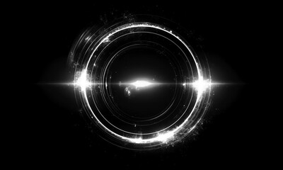 Wall Mural - glow swirl light effect. circular lens flare. abstract rotational lines on transparent background