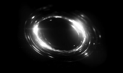 Wall Mural - glow swirl light effect. circular lens flare. abstract rotational lines on transparent background