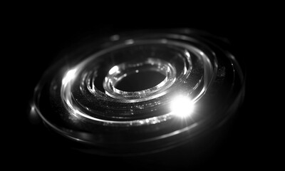Wall Mural - glow swirl light effect. circular lens flare. abstract rotational lines on transparent background