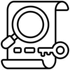 Poster - research outline icon