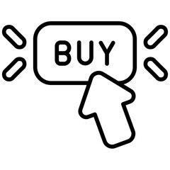 Poster - buy outline icon