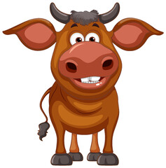 Sticker - Cute cow cartoon character