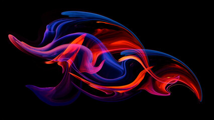 Wall Mural -  Color abstract illustration made of purple colored oil paint on background, Luxury abstract for a mobile screen concept,