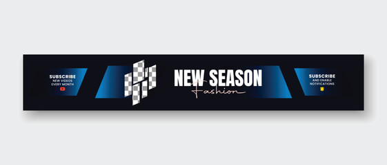 Sew Season Fashion sale discount YouTube Cover, YouTube Header and YouTube Banner design social media cover design, Fashion cover and Fashion header for YouTube