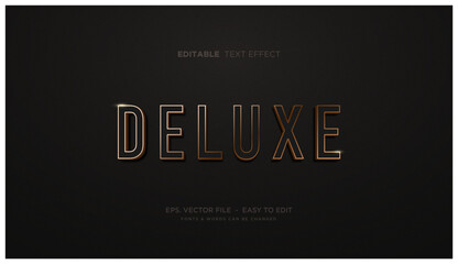 elegant gold editable text effect