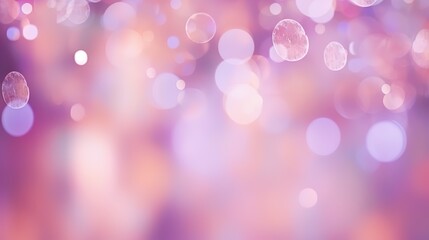 Wall Mural - Abstract of bokeh pink pastel background glitters shimmering blur spot lights Bokeh Shiny rose gold light background texture