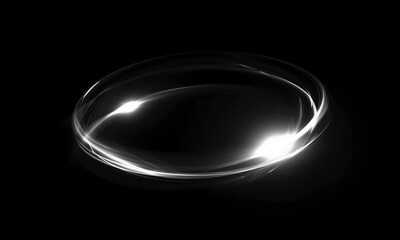Wall Mural - glow swirl light effect. circular lens flare. abstract rotational lines on transparent background