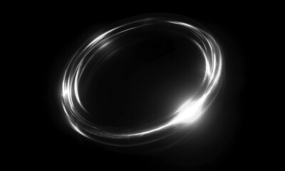 Wall Mural - glow swirl light effect. circular lens flare. abstract rotational lines on transparent background