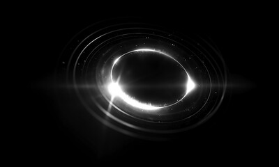 Wall Mural - glow swirl light effect. circular lens flare. abstract rotational lines on transparent background