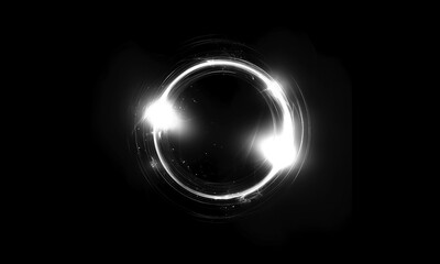 Wall Mural - glow swirl light effect. circular lens flare. abstract rotational lines on transparent background