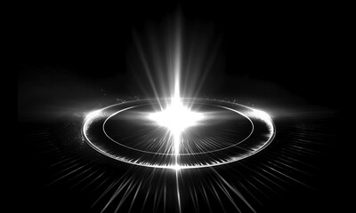 Wall Mural - glow swirl light effect. circular lens flare. abstract rotational lines on transparent background