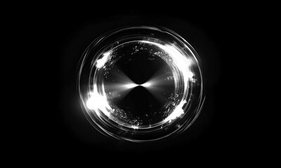 Wall Mural - glow swirl light effect. circular lens flare. abstract rotational lines on transparent background