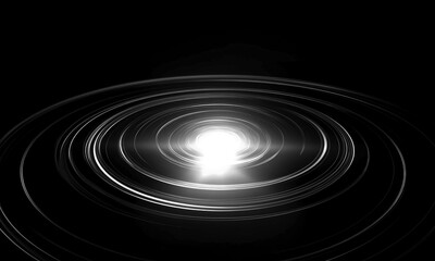 Wall Mural - glow swirl light effect. circular lens flare. abstract rotational lines on transparent background