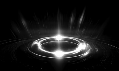 Wall Mural - glow swirl light effect. circular lens flare. abstract rotational lines on transparent background
