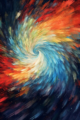 Poster - wind as a celestial entity, with swirling galaxies and cosmic elements, representing the cosmic forces at play in wind patterns.  Generative AI technology.