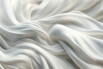 Aufkleber - wind through flowing and intertwining ribbons, symbolizing the continuous movement and ever-present nature of wind. Generative AI technology.