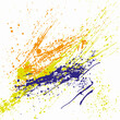 Colorful Splatter Vector Background