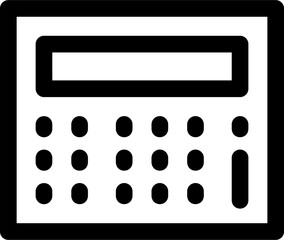  Calculator Icon. Calculator Vector illustration isolated on transparent background.