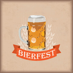 Wall Mural - Vintage Cover Bierfest 