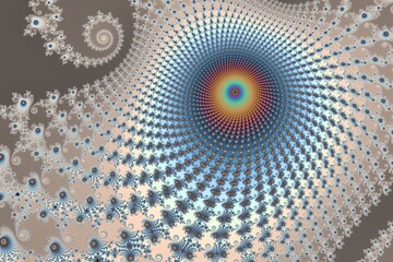 Beautiful zoom into the infinite mathematical mandelbrot set fractal.