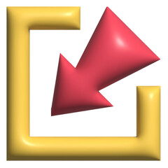 Wall Mural - minimize flat icon