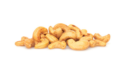 Wall Mural - Cashew nuts on a white