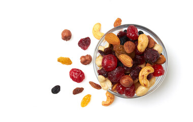 Wall Mural - Set of nuts and dried fruits
