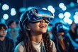 © Cloudyew - The VR goggles allow students enhancing their understanding and engagement. Generative AI.