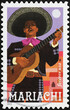 Image of mariachi on american stamp
