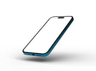 Poster - Mockup - All-screen smartphone mockup isolated 3d