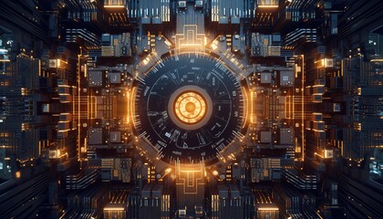 Poster - cyber security, digital crime concept, data protection