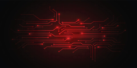 Black and red digital technology background