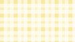 White and yellow plaid fabric texture