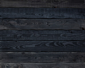 Wall Mural - Black wooden background texture